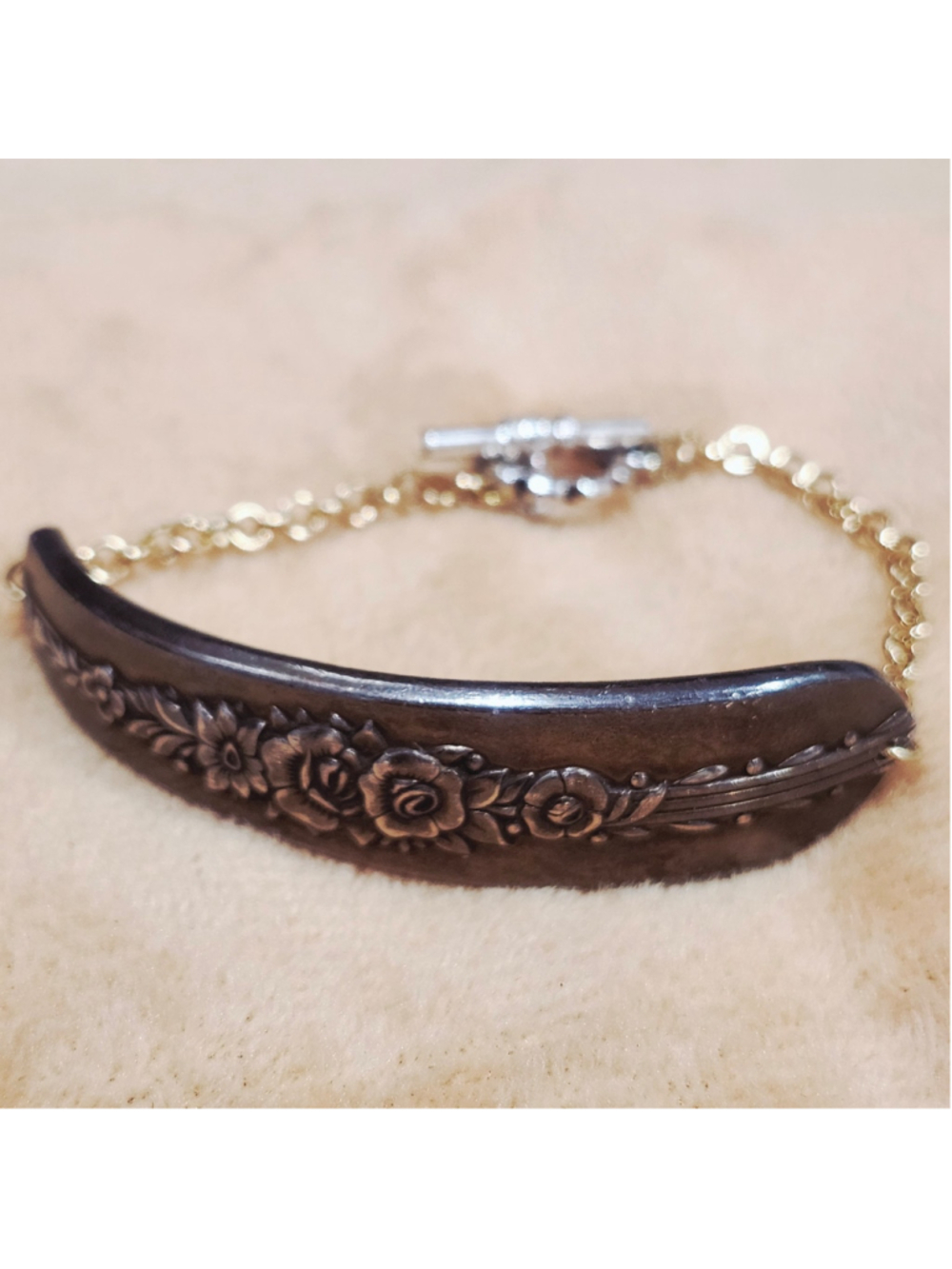 Bracelet Silverwear ONEIDA silverplate 1954 ROYAL ROSE aged